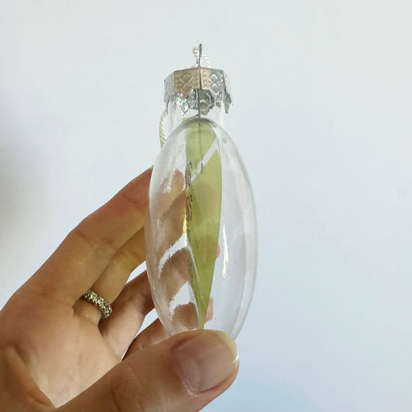 tennis faults glass ornament