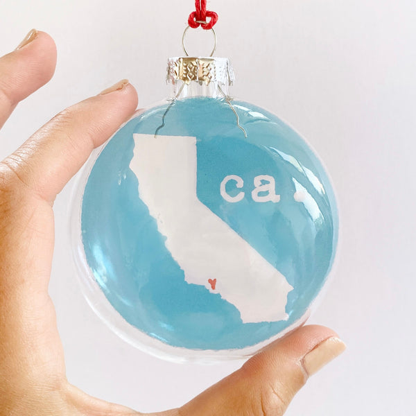 ca state with la heart