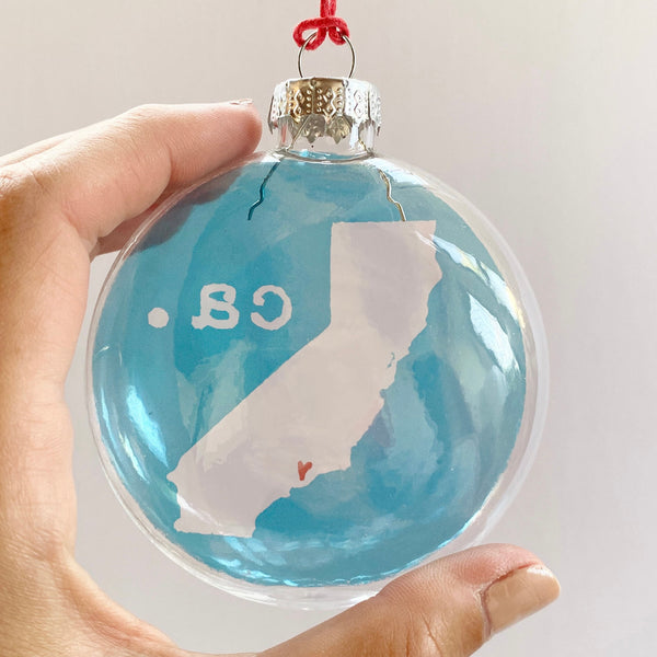 ca state with la heart