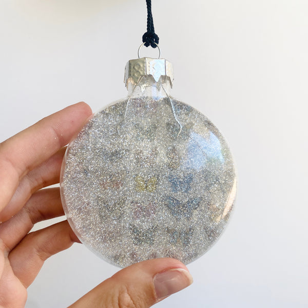 butterflies (with silver glitter!)