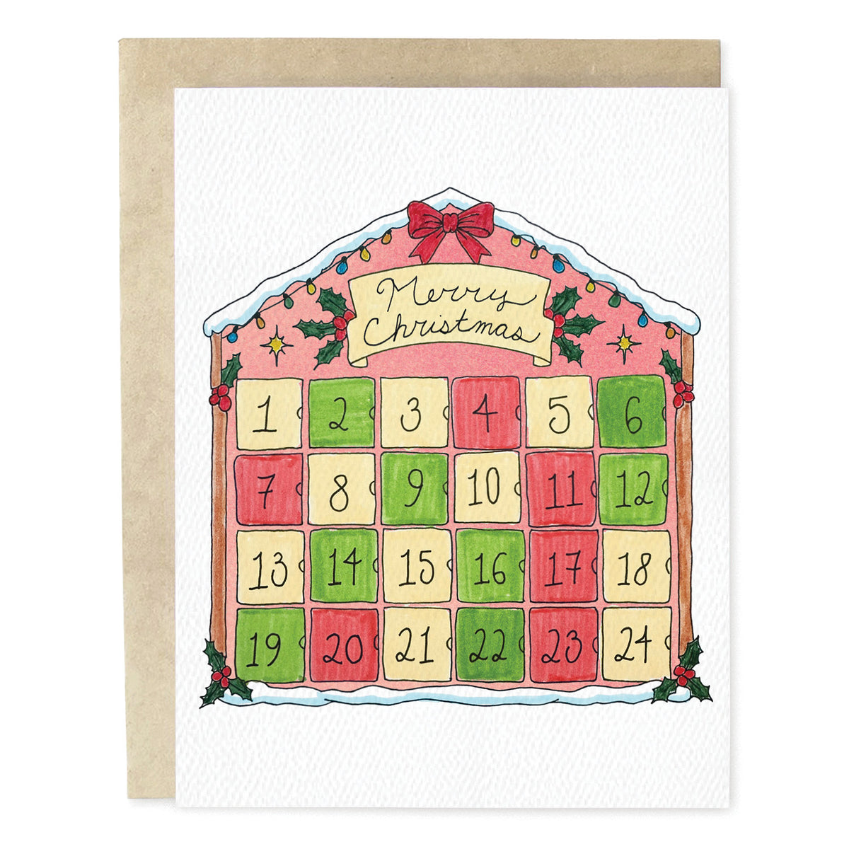 Advent Calendar Christmas Card