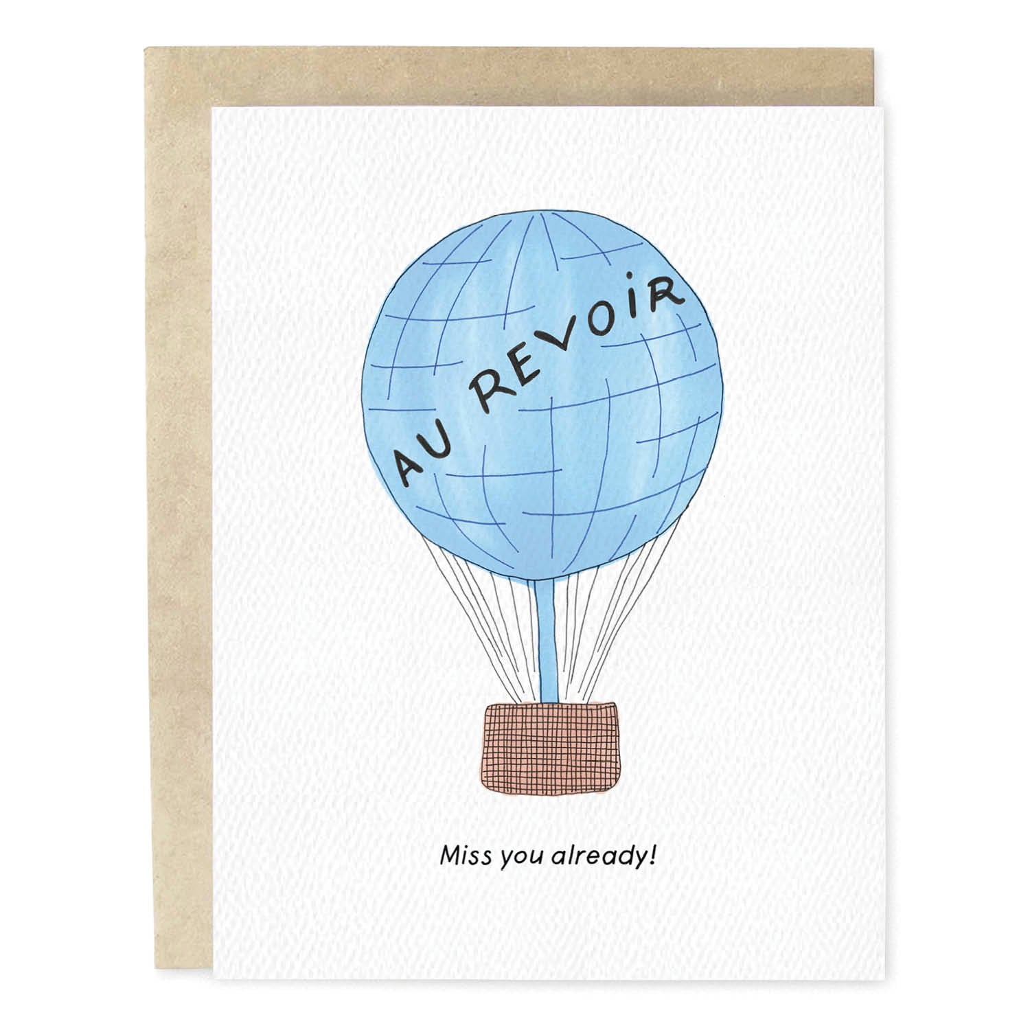 Au Revoir Miss You Card