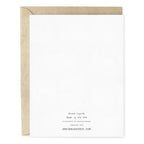 Admit One Pink New Baby Card
