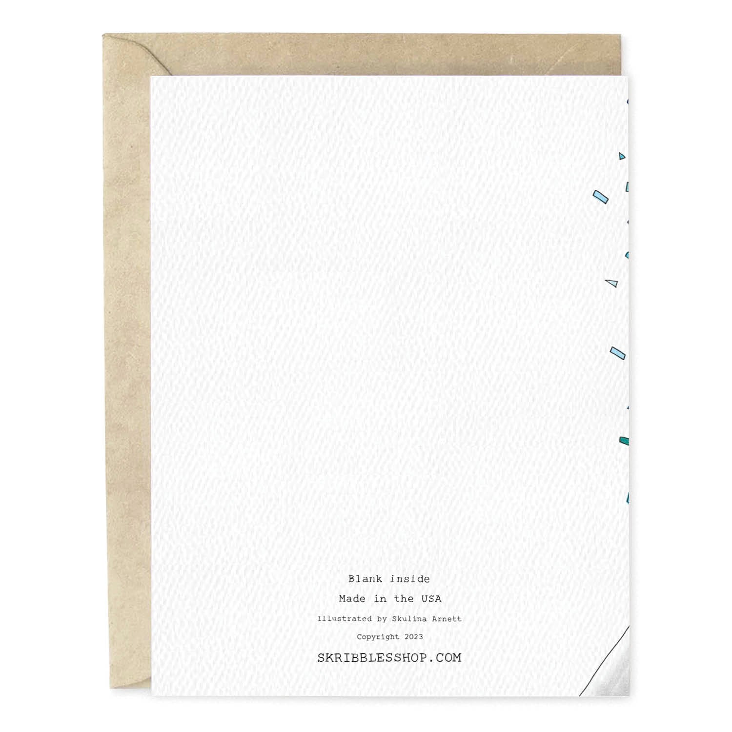 Confetti Blue New Baby Card
