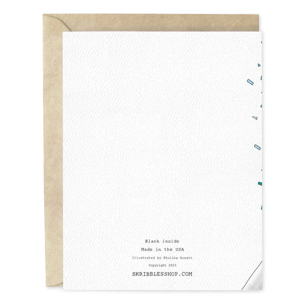 Confetti Blue New Baby Card