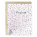 Confetti Pink New Baby Card
