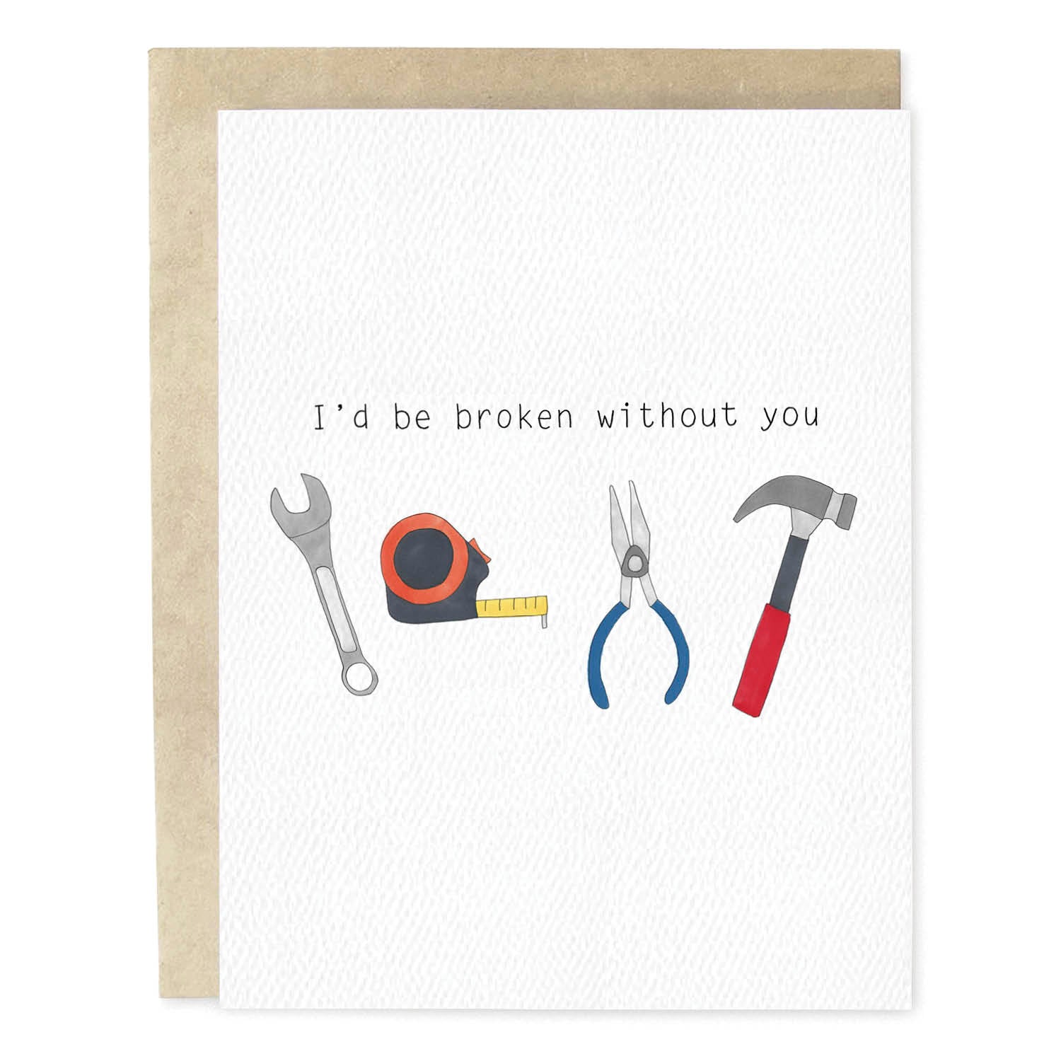 Broken Without You Love Card