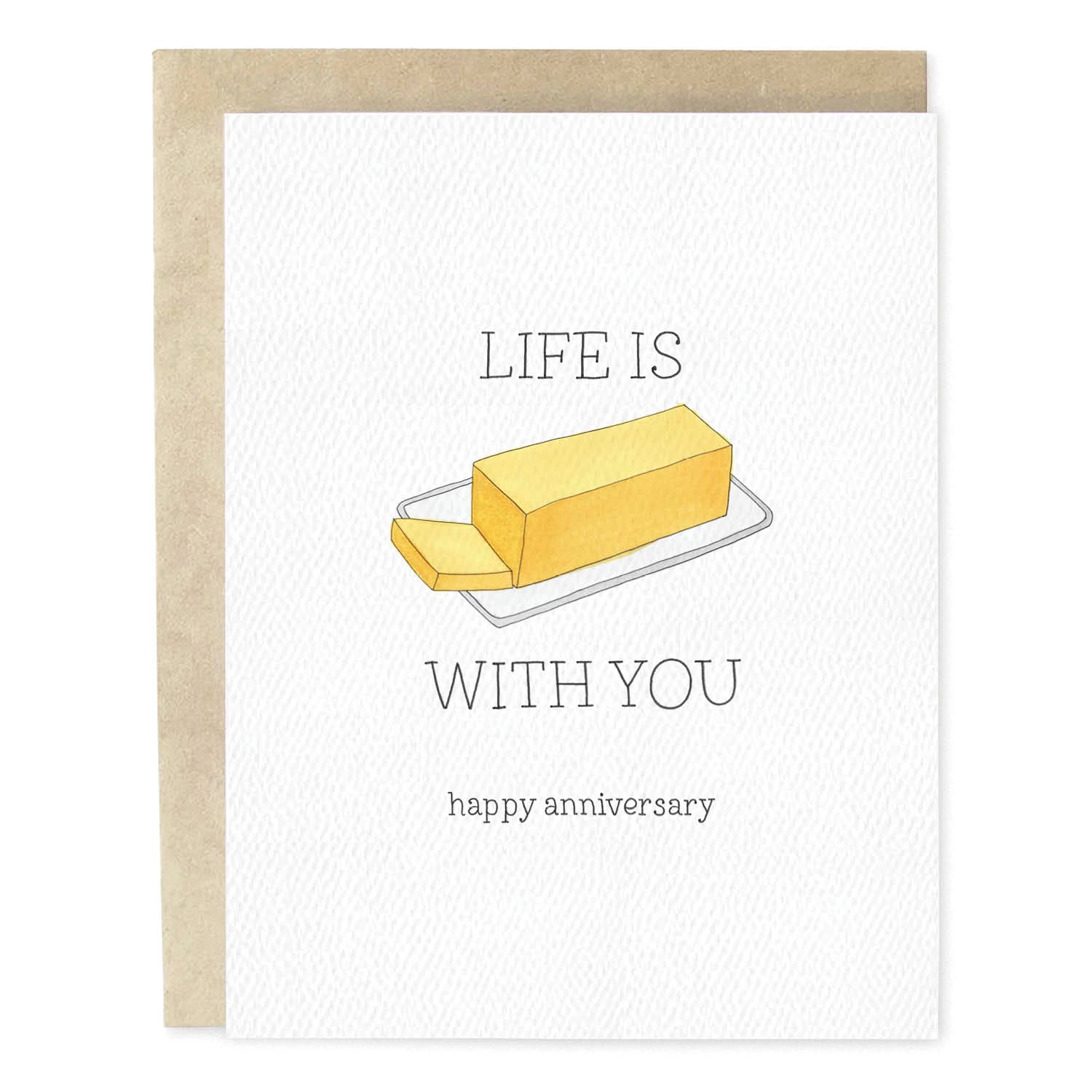 Butter With You Anniversary Card