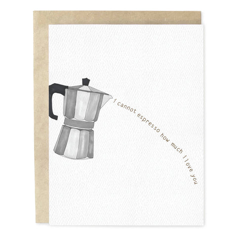 Espresso How Much Love Card