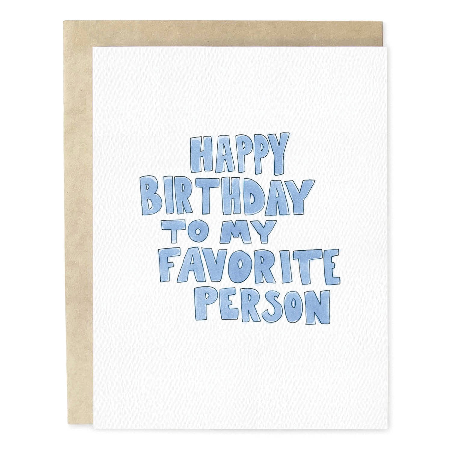 Favorite Person Birthday Card