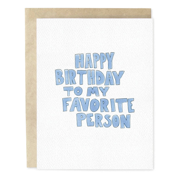 Favorite Person Birthday Card