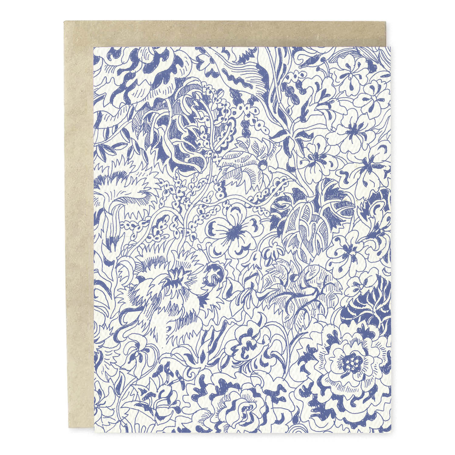 Flower Sketch Blank Card