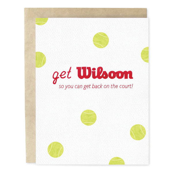 Get Wilsoon Tennis Get Well Card