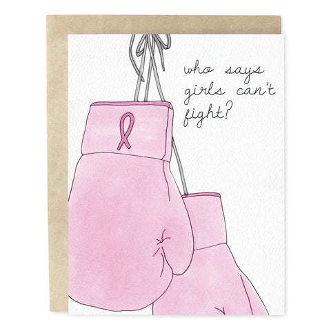Girls Fight Get Well Card