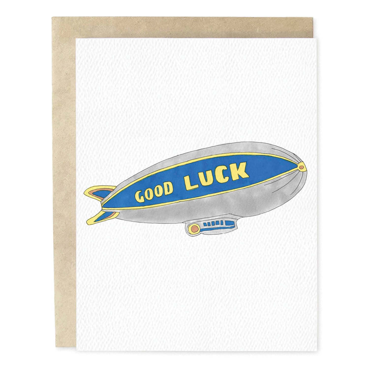 Blimp Good Luck Card