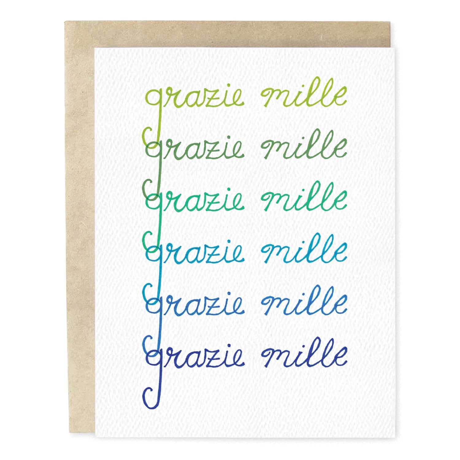 Grazie Mille Thank You Card
