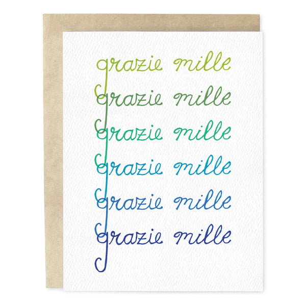 Grazie Mille Thank You Card