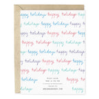 Cursive Repeat Holiday Card