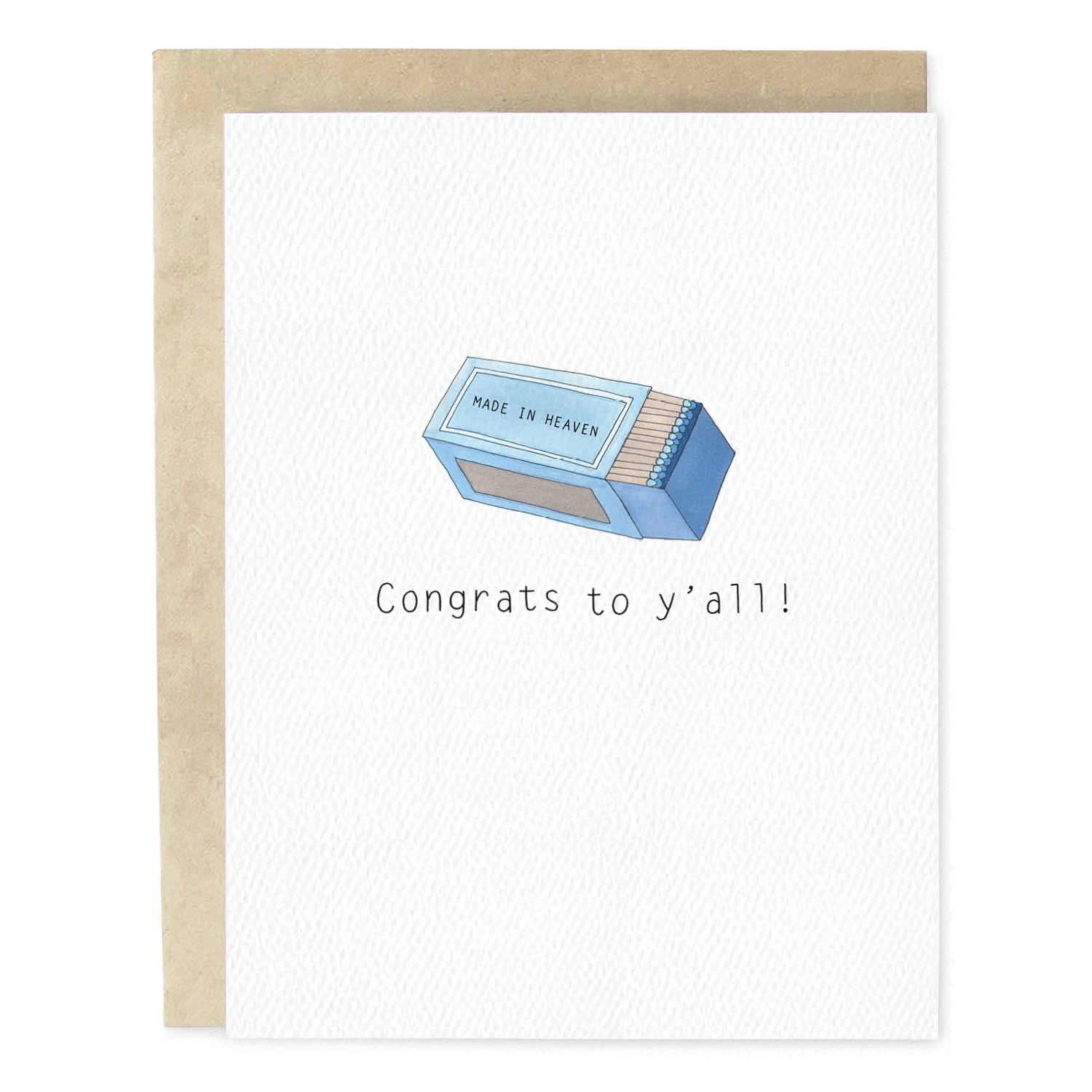 Match Made In Heaven Wedding Card