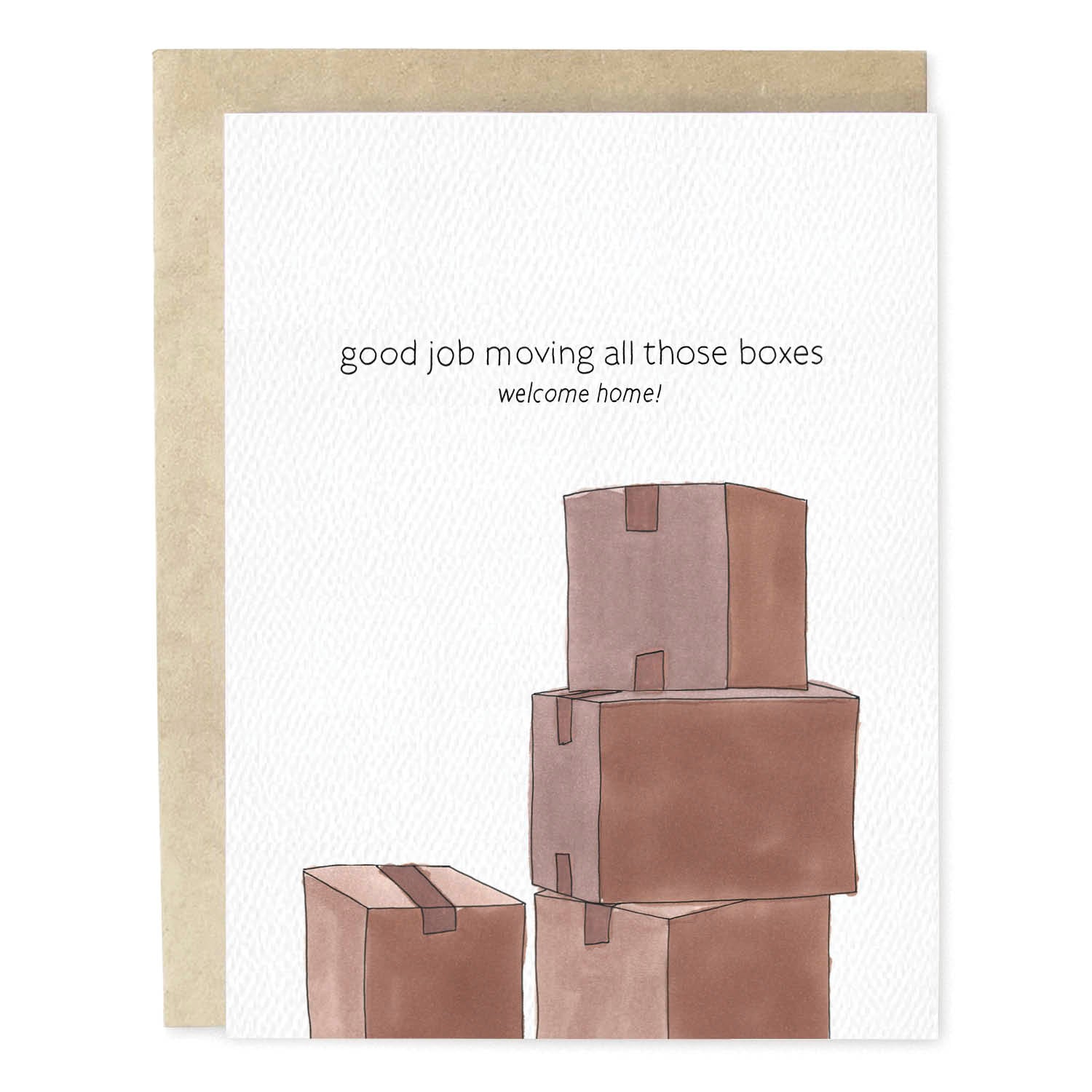 Moving Boxes Housewarming Card