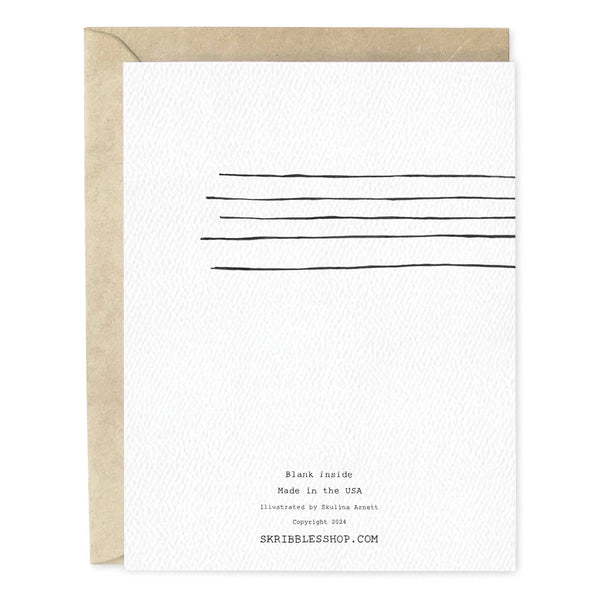 Musical Notes Birthday Card