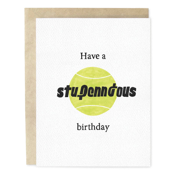 Stupenndous Tennis Birthday Card