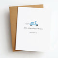 riding to the rescue father's day card