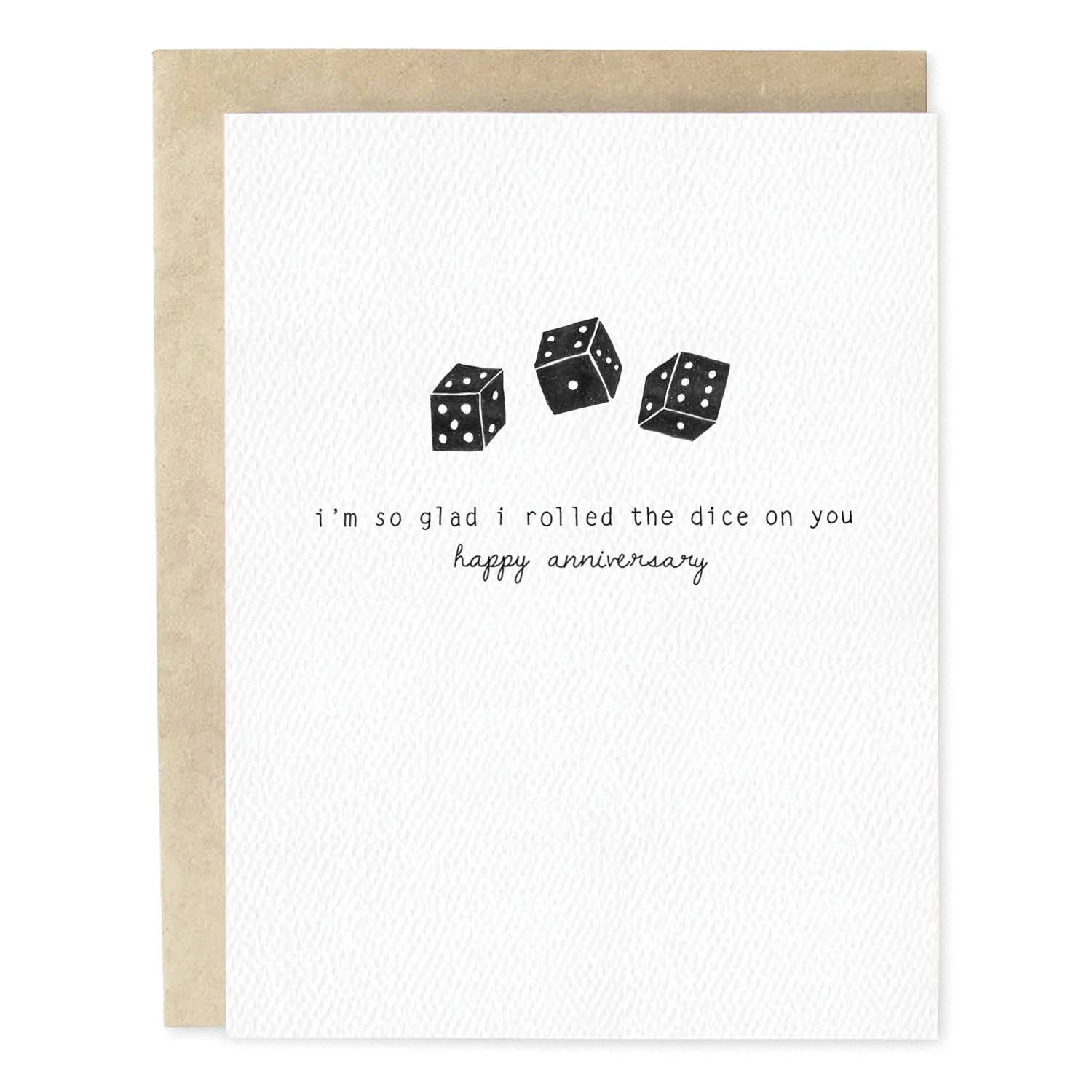 Rolled The Dice Anniversary Card