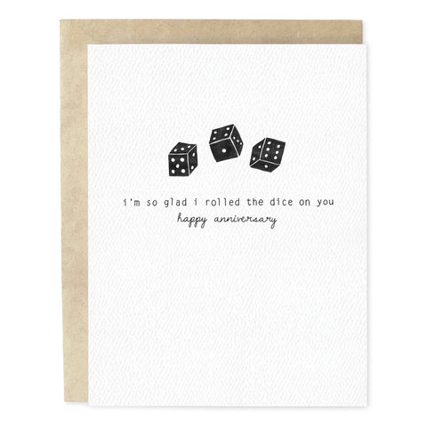 Rolled The Dice Anniversary Card