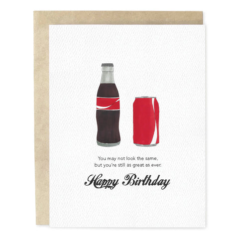 Soda Cans Birthday Card