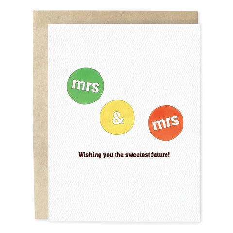 Sweetest Future Mrs. Mrs. Wedding Card