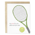 Tennis Love Card