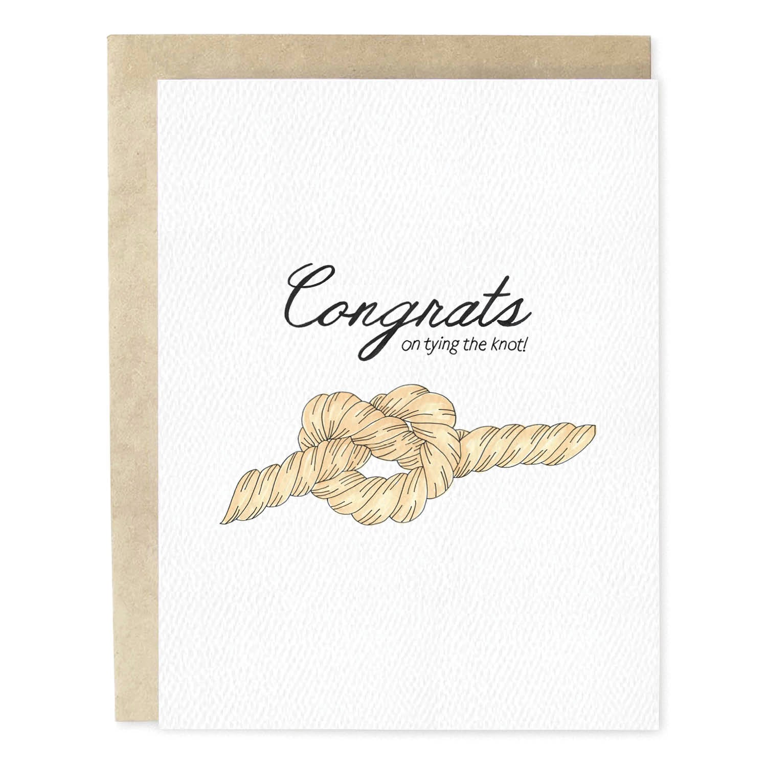 Tying The Knot Wedding Card