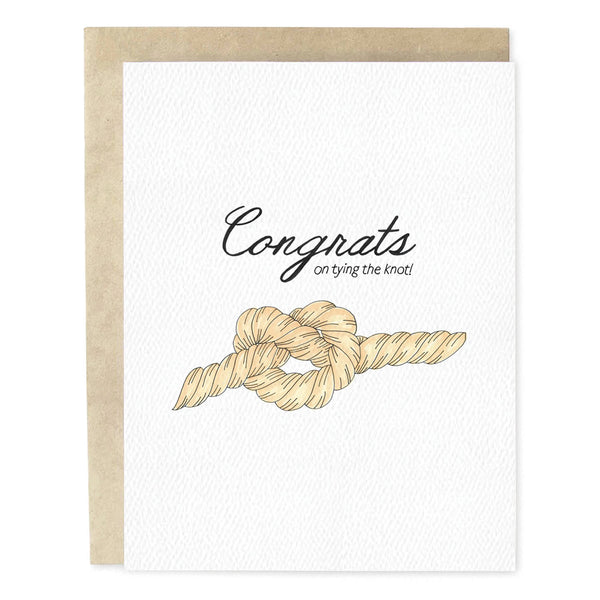 Tying The Knot Wedding Card