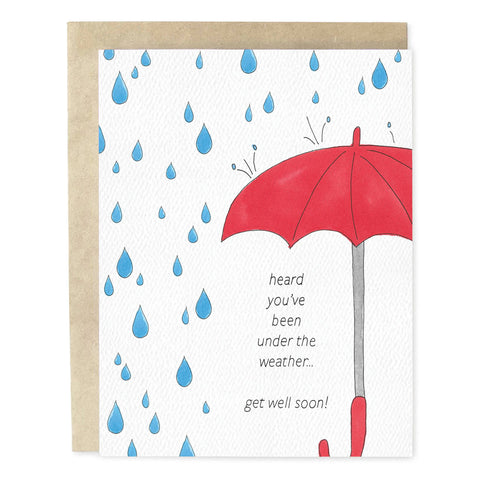 Under The Weather Get Well Card