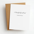 a beautiful life sympathy card
