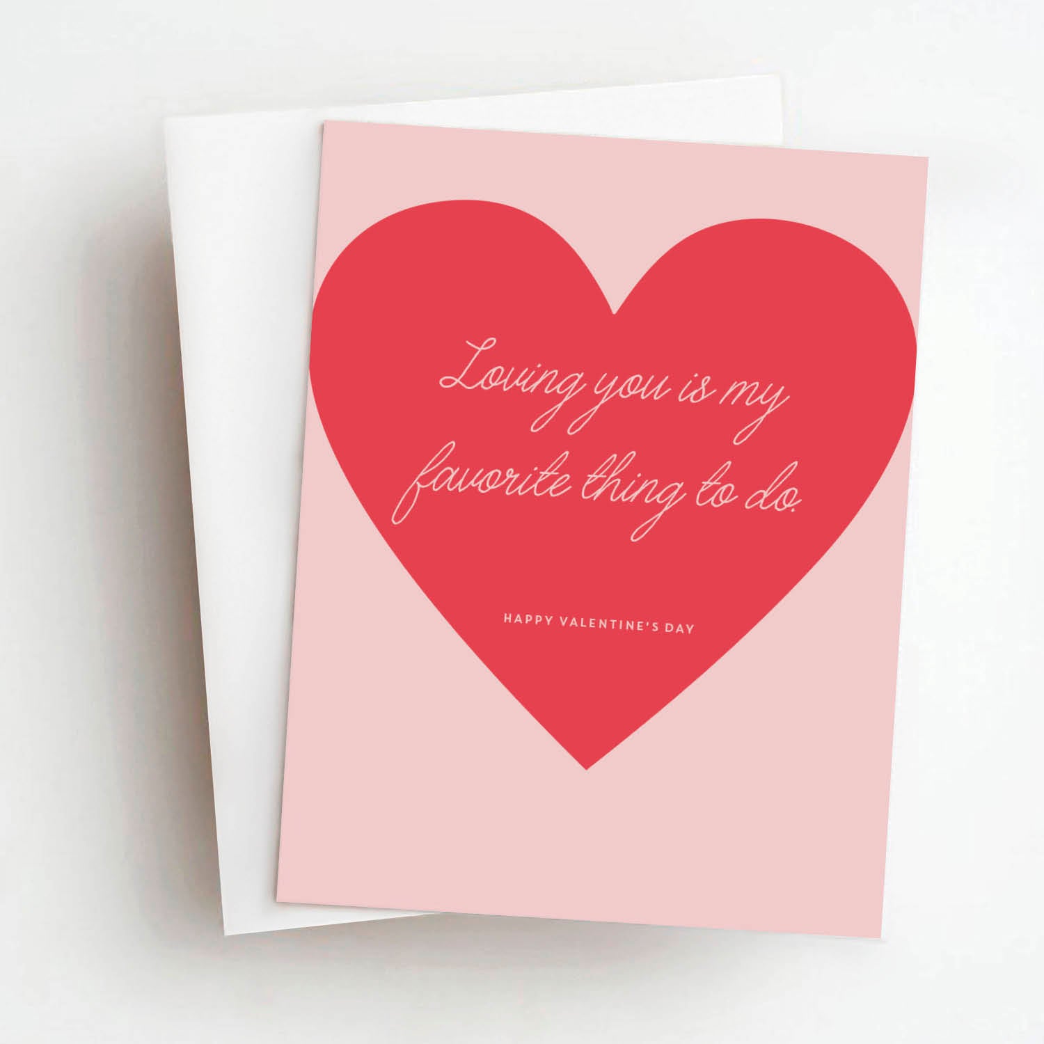 favorite thing to do valentine's day card