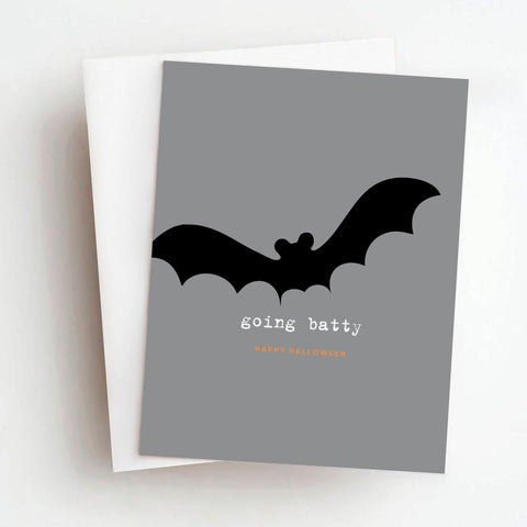 going batty halloween card
