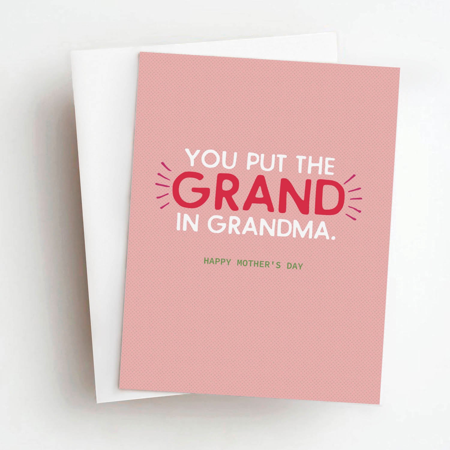 grand in grandma mother's day card