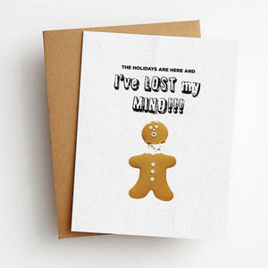 lost my mind funny christmas card