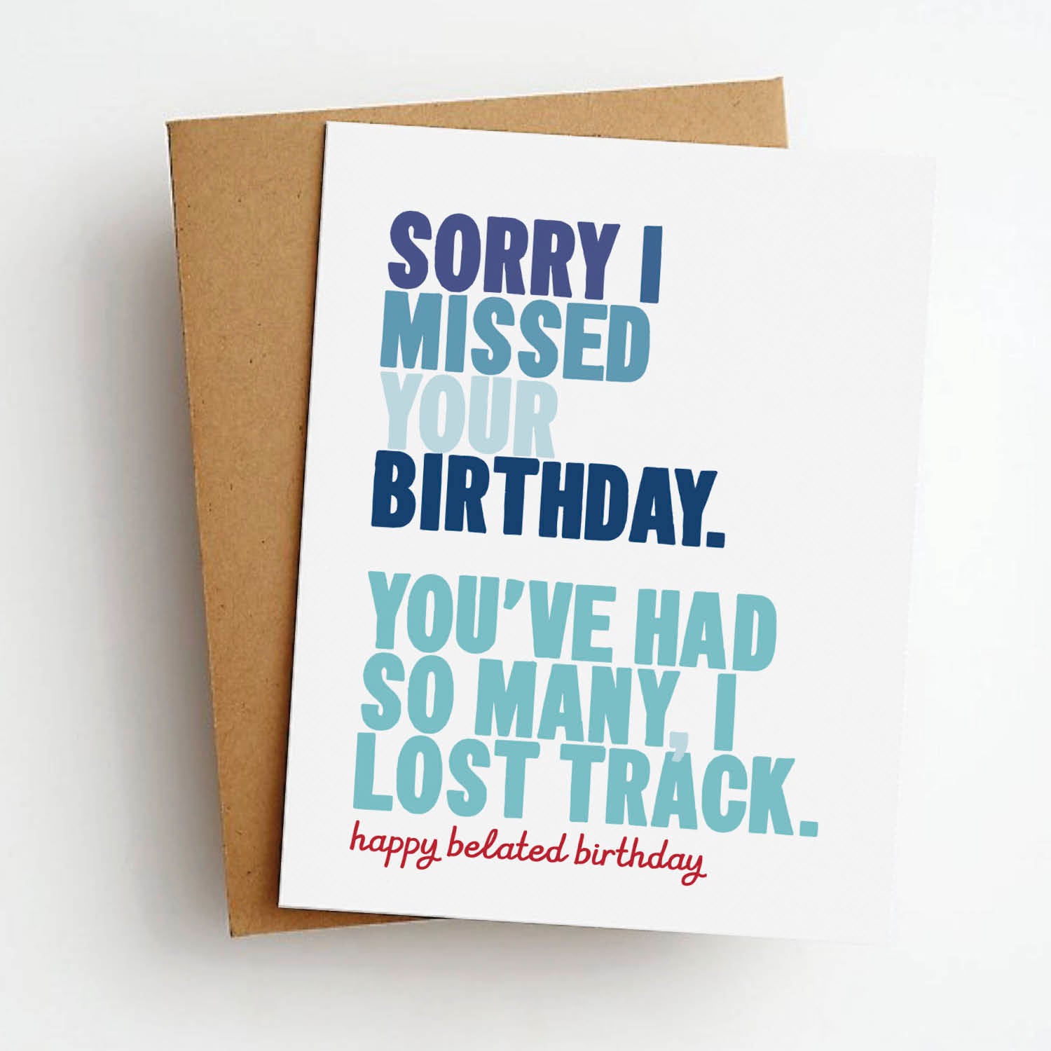 lost track belated birthday