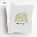 in one ear new years card