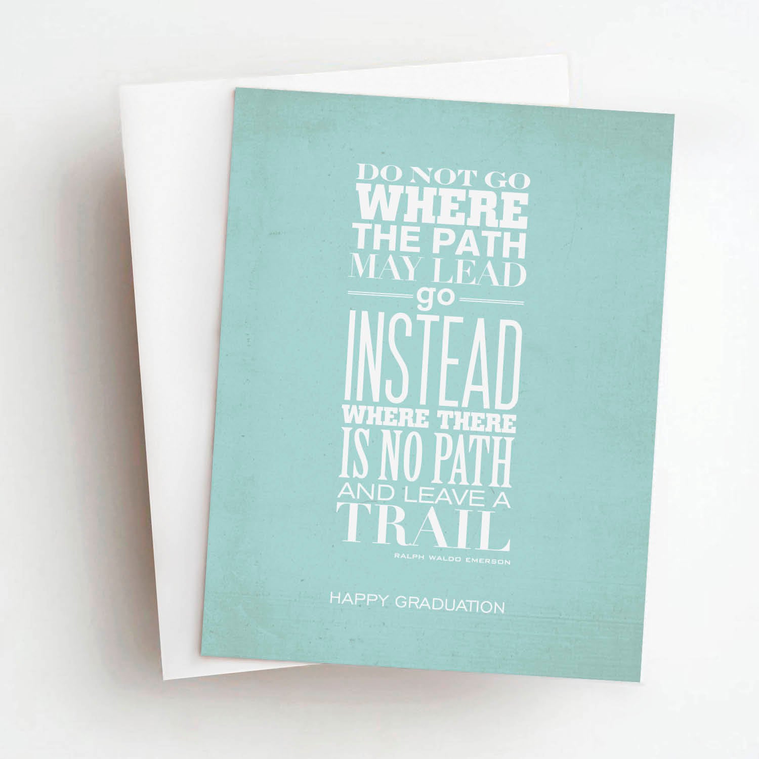 path trail quote graduation card