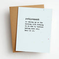 nothing to do retirement card