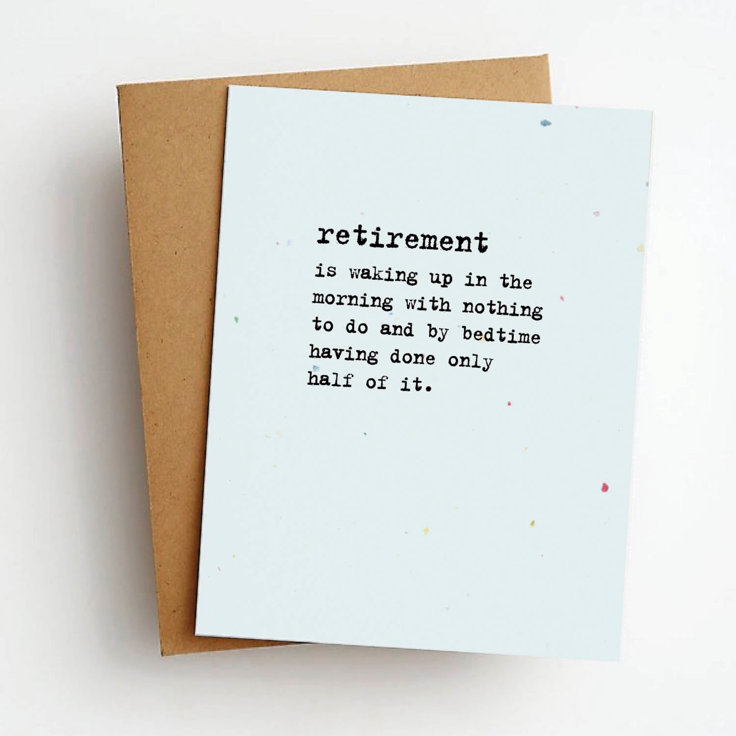 nothing to do retirement card