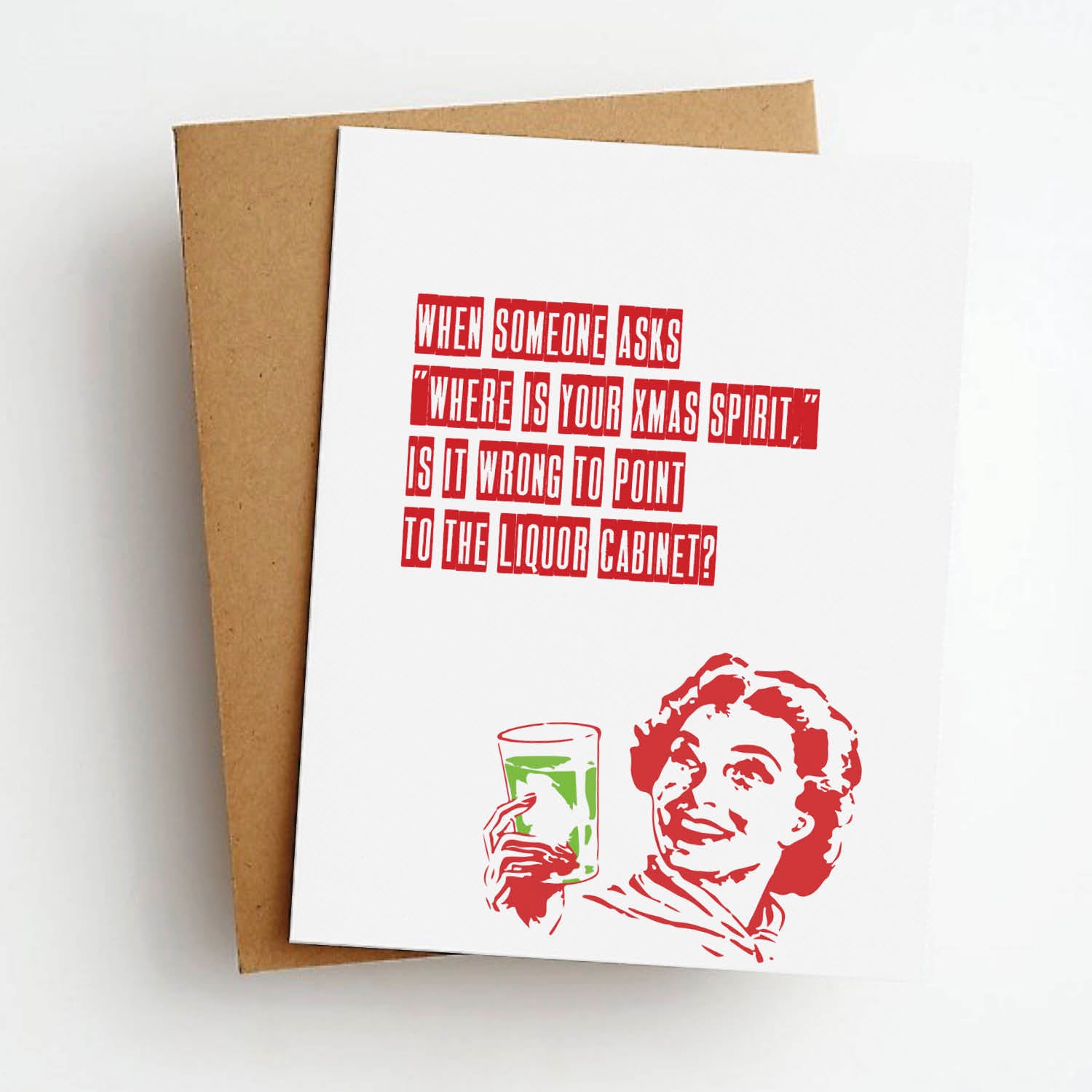 xmas spirit christmas card