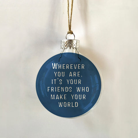 friends make world blue