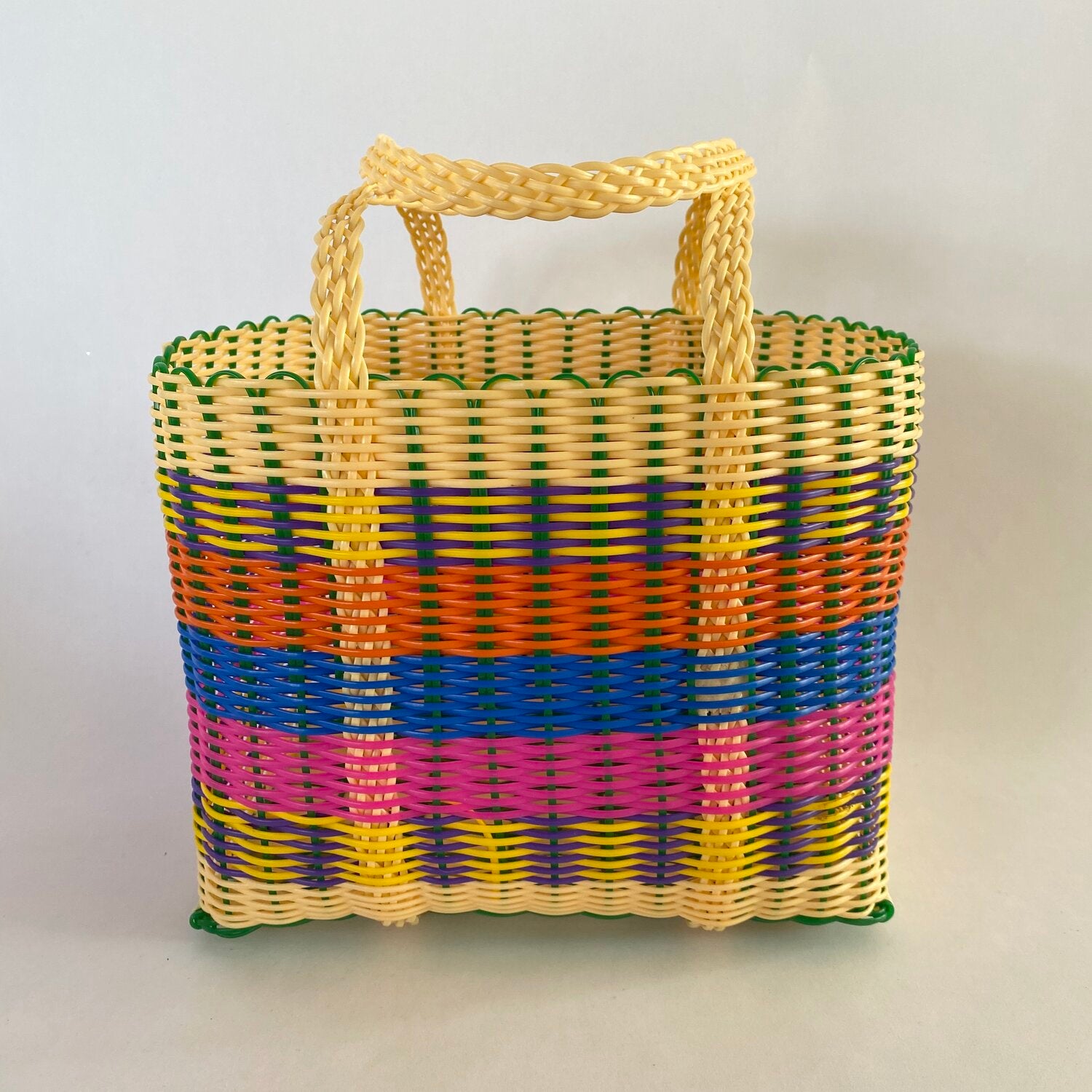 multicolor handbag