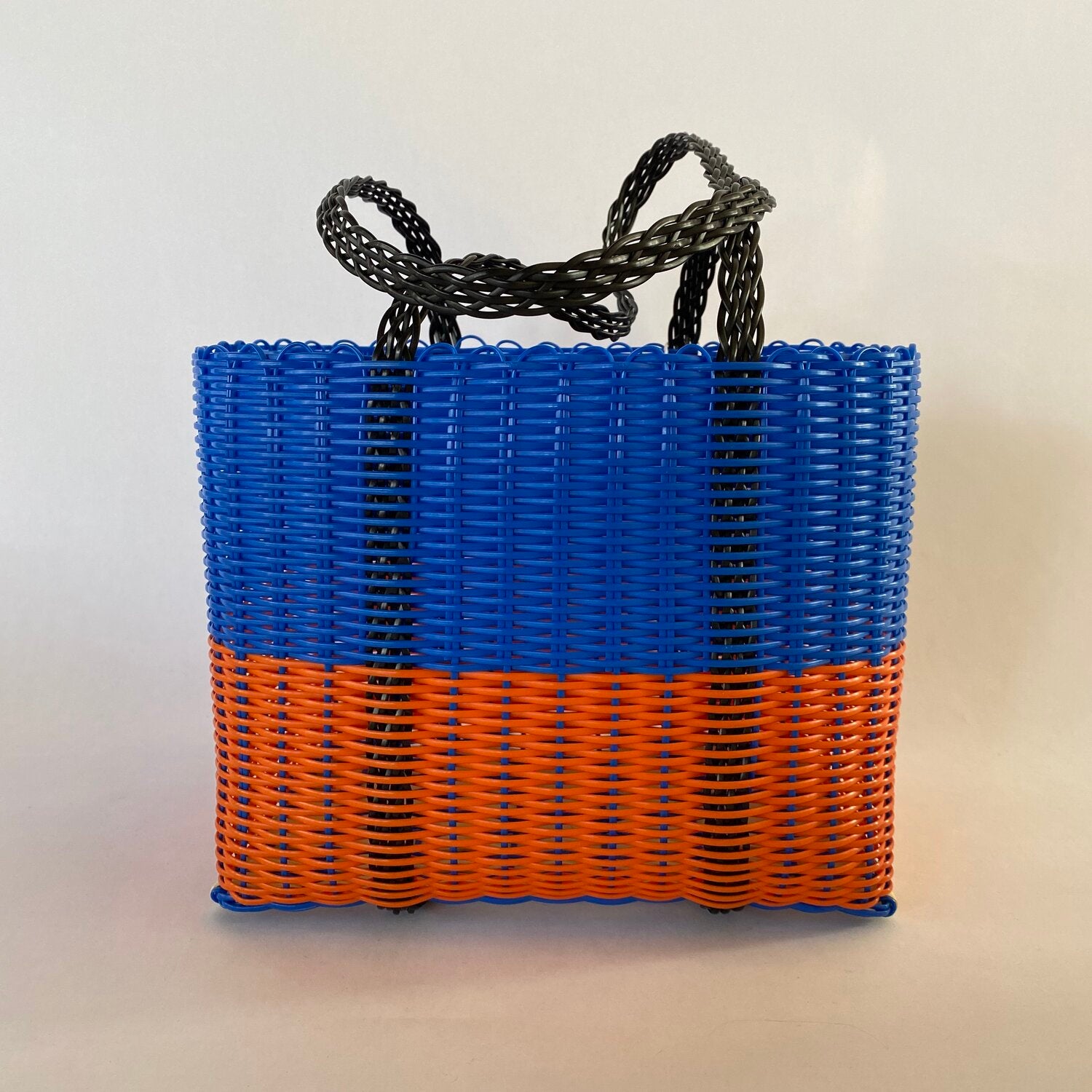 blue & orange handbag