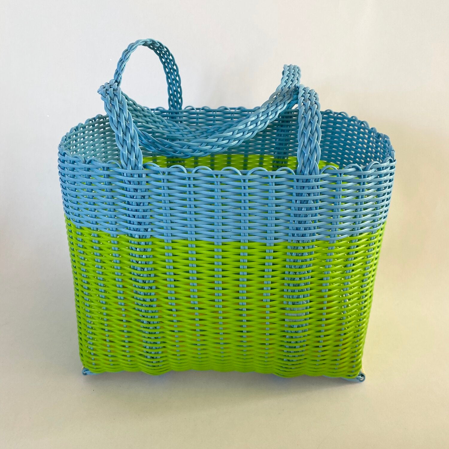 blue & green handbag